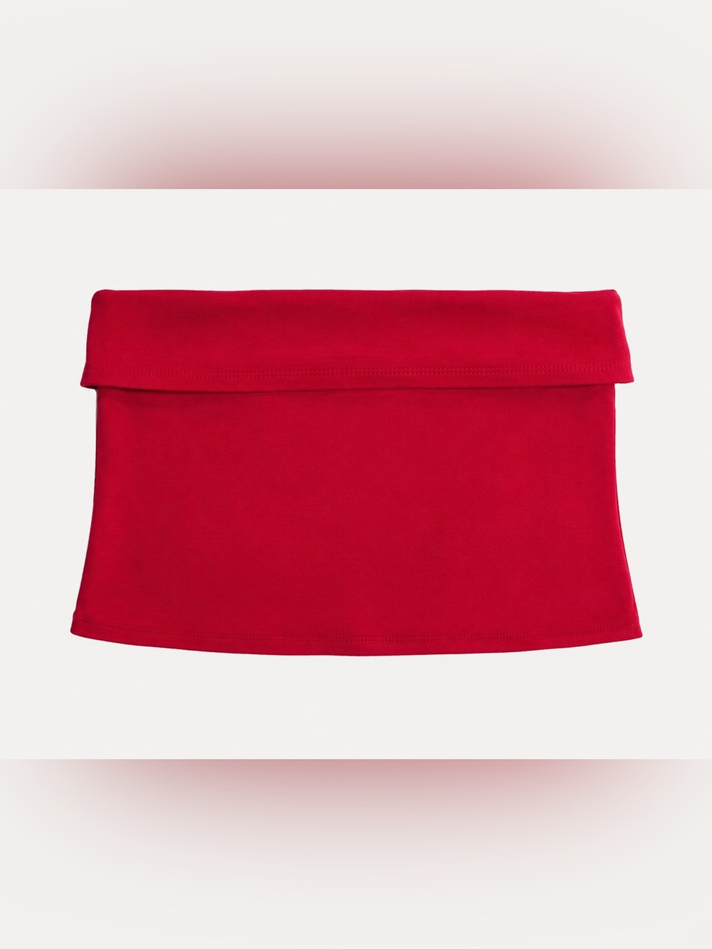 Taylor Tube Top Crimson Red XL Y2K Strapless Bandeau Stretch Crop Top NWT